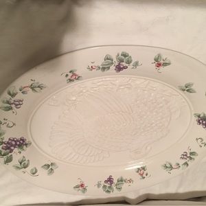Pfaltzgraff Grapevine Pattern Turkey Platter